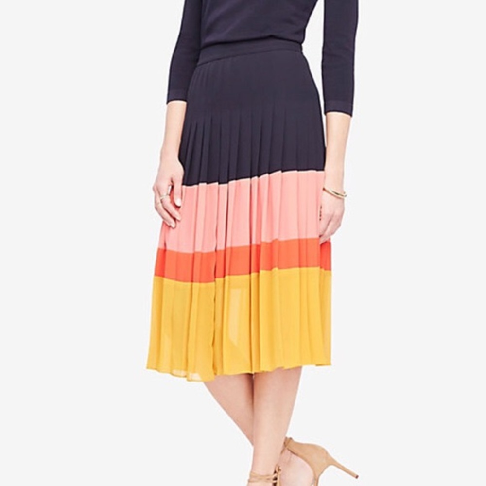 Pleated Ann Taylor Skirt